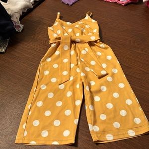 Girls 12-18 Month Allover Polka Dot Cami Jumpsuit